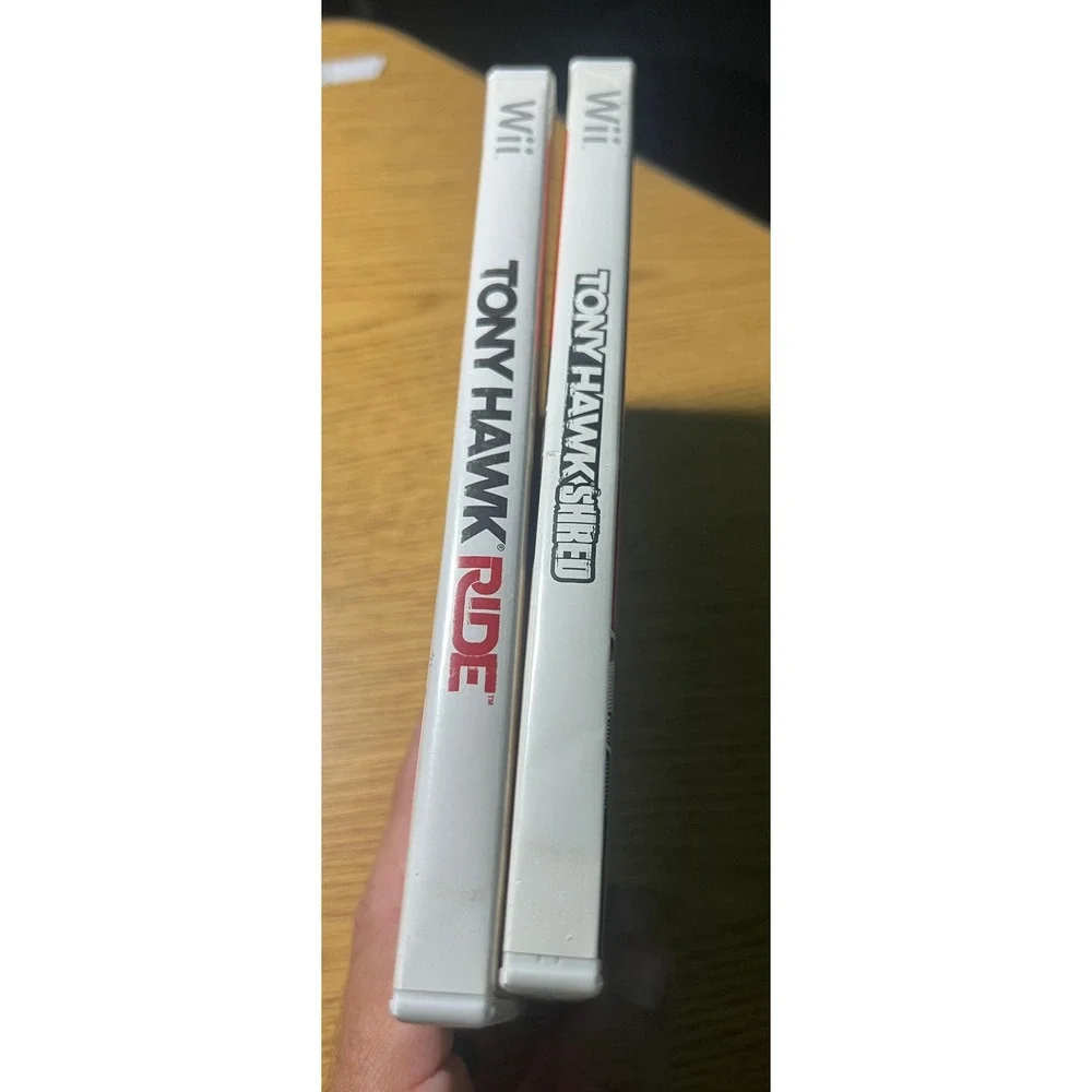 Tony Hawk Ride & Shred Nintendo Wii Games Bundle Activision Skateboarding